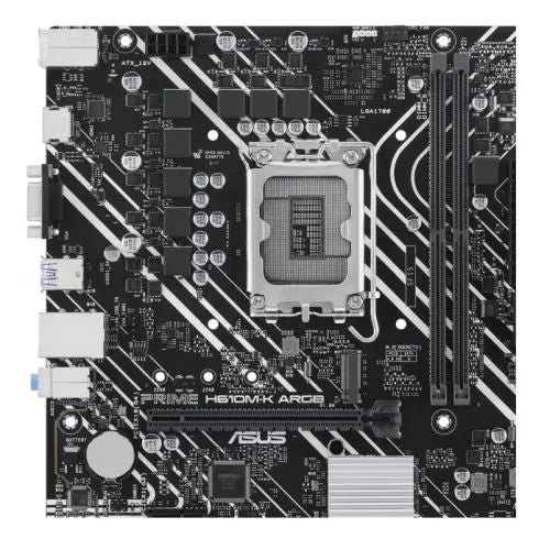 CSH Online Shop Asus PRIME H610M-K ARGB, Intel H610, 1700, Micro ATX, 2 DDR5, VGA, HDMI, PCIe4, 1x M.2 ASUS