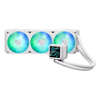CSH Online Shop Asus PRIME LC 360 ARGB 360mm Liquid CPU Cooler, ARGB Fans, Customisable Infinity Mirror Lenses, White Edition ASUS