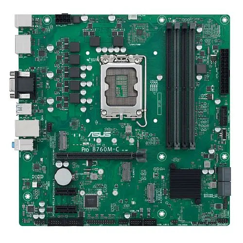 CSH Online Shop Asus PRO B760M-C-CSM - Corporate Stable Model, Intel B760, 1700, Micro ATX, 4 DDR5, VGA, HDMI, 2 DP, GB LAN, PCIe4, 2x M.2 ASUS