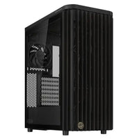 CSH Online Shop Asus ProArt PA401 Wood TG Gaming Case w/ Glass Panel, ATX, Front Grill, 2x 16cm Fans, PWM Fan Hub, USB-C 20Gps, Black ASUS