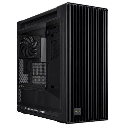 CSH Online Shop Asus ProArt PA602 Gaming Case w/ Glass Side, E-ATX, Front Grill, 2x 20cm Fans, IR Dust Indicator, USB-C 20Gps, Black ASUS