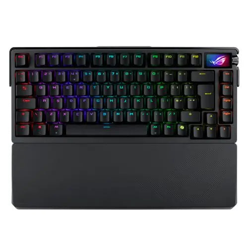 CSH Online Shop Asus ROG AZOTH Extreme Compact 75% Mechanical RGB Gaming Keyboard, Wireless/Btooth/USB, NX Snow Switches, 8000Hz, OLED Display, Control Knob ASUS