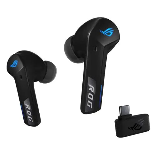 CSH Online Shop Asus ROG Cetra True Wireless SpeedNova Black Gaming Earphones, SpeedNova Wireless/Bluetooth, Adaptive ANC, AI Mics, 46-Hour Battery, Hybrid Multipoint, RGB Lighting ASUS