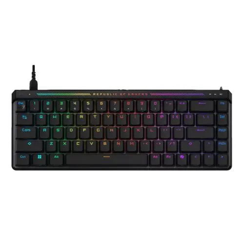 CSH Online Shop Asus ROG FALCHION ACE HFX Compact 65% Analog RGB Gaming Keyboard, Wired (Dual USB-C), ROG HFX Magnetic Switches, Rapid Trigger, Touch Panel ASUS
