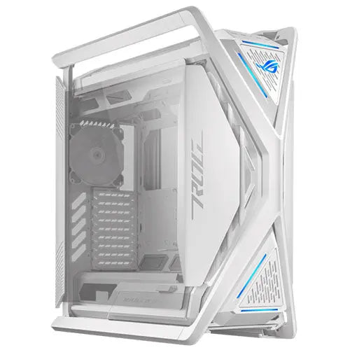 CSH Online Shop Asus ROG Hyperion GR701 Gaming Case w/ Glass Windows, E-ATX, 4x 14cm Fans, Dual 420mm Radiator Support, USB-C (60W FC), Fan Hub & Lighting Panel, White ASUS
