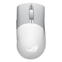 CSH Online Shop Asus ROG Keris AimPoint Wired/Wireless/Bluetooth Optical Gaming Mouse, 36000 DPI, Swappable Switches, RGB, Mouse Grip Tape, White ASUS
