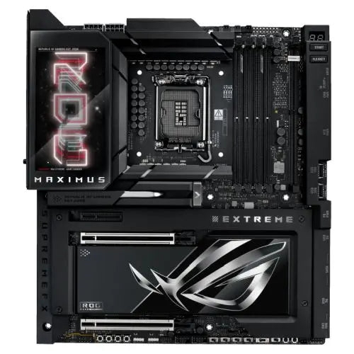 CSH Online Shop Asus ROG MAXIMUS Z890 EXTREME, Intel Z890, 1851, EATX, 4 DDR5, HDMI, 2 TB5, Wi-Fi 7, 10G & 2.5G LAN, ROG Q-DIMM.2 Card, LCD Screen, 6x M.2 ASUS