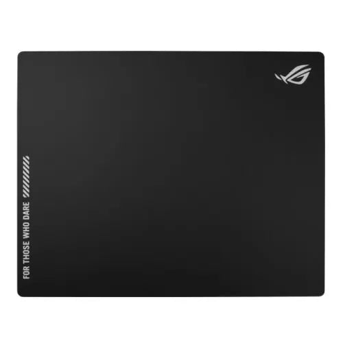 CSH Online Shop Asus ROG MOONSTONE ACE L Tempered Glass Mouse Pad, Anti-slip Silicone Base, 500 x 400 x 4 mm, Black ASUS