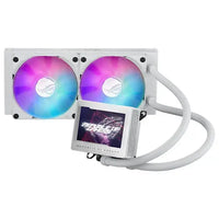 CSH Online Shop Asus ROG Ryujin III 240 ARGB 240mm Liquid CPU Cooler, 2x ROG ARGB Fans, Customisable 3.5" LCD Display, New Control Software, White ASUS