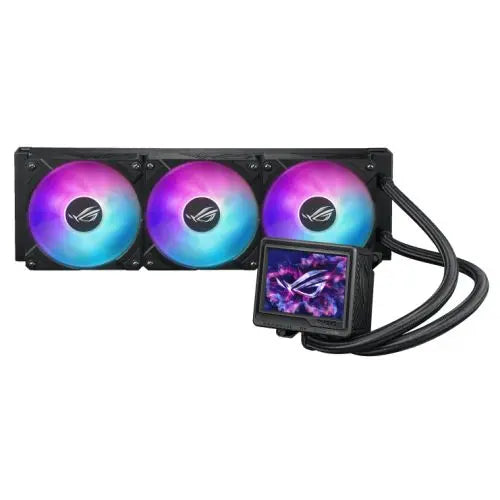 CSH Online Shop Asus ROG Ryujin III 360 ARGB Extreme 360mm Liquid CPU Cooler, 3x Enhanced Magnetic ROG ARGB Fans, Upgraded Customisable 3.5" LCD Display, Black ASUS
