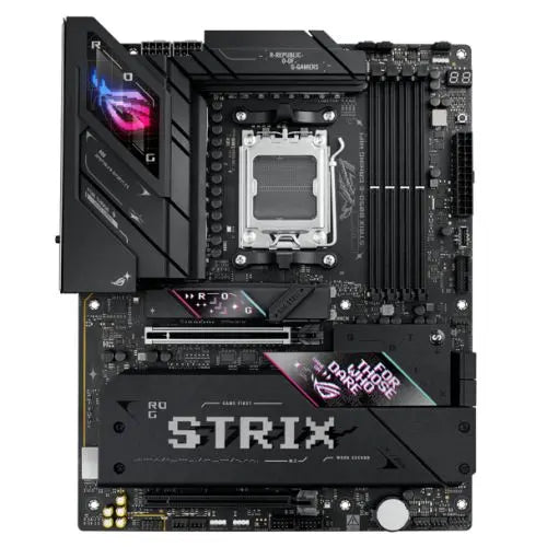 CSH Online Shop Asus ROG STRIX B850-E GAMING WIFI, AMD B850, AM5, ATX, 4 DDR5, HDMI, DP, USB4, Wi-Fi 7, 5G LAN, PD 30W, RGB, 5x M.2 ASUS