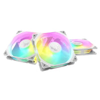 CSH Online Shop Asus TUF Gaming TR120 ARGB Reverse Blade 12cm PWM Case Fans (3 Pack), Hydraulic  Bearing, 28mm Frame, Double-layer LED Matrix Design, 2000 RPM, White ASUS