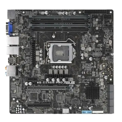 CSH Online Shop Asus WS C246M PRO Rack-Optimized Workstation, Intel C246, 1151, Micro ATX, VGA, HDMI, DP, Dual LAN, M.2 ASUS