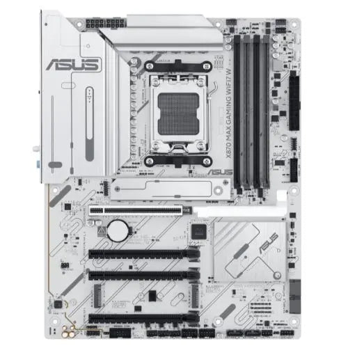 CSH Online Shop Asus X870 MAX GAMING WIFI7 W, AMD X870, AM5, ATX, 4 DDR5, HDMI, 2 USB4, Wi-Fi 7, 2.5G LAN, 3x M.2, White ASUS