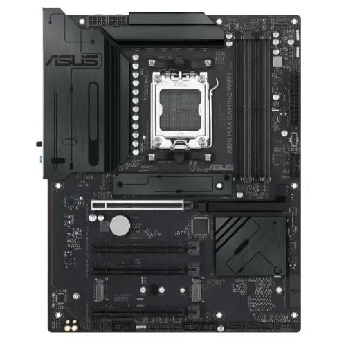 CSH Online Shop Asus X870 MAX GAMING WIFI7, AMD X870, AM5, ATX, 4 DDR5, HDMI, 2 USB4, Wi-Fi 7, 2.5G LAN, 3x M.2 ASUS