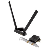 CSH Online Shop Asus (PCE-BE92BT) BE9400 Wi-Fi 7 Tri-Band PCI Express Adapter, Bluetooth 5.4, WPA3, External Base/Antennas ASUS