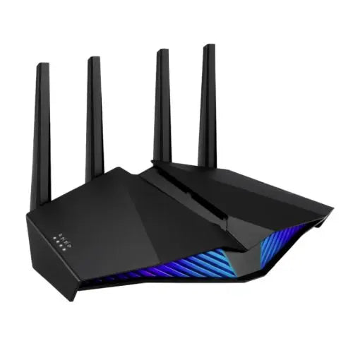 CSH Online Shop Asus (RT-AX82U) AX5400 (574+4804Mbps) Wireless Dual Band RGB Wi-Fi 6 Router, Mobile Game Mode, 802.11ax, AiMesh, Lifetime Free Internet Security ASUS