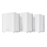 CSH Online Shop Asus (ZenWiFi BD4) BE3600 Dual Band Wi-Fi 7 AiMesh Extendable Routers (3 Pack), Up to 6,500 sq.ft, 2x 2.5G Ports, VPN, 3 SSIDs ASUS