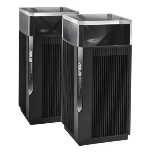 CSH Online Shop Asus (ZenWiFi Pro ET12) AXE11000 Wi-Fi 6E Tri-Band Mesh Routers, 2 Pack, AiMesh Tech, 2.5G WAN, 2.5G LAN, 2x GB LAN, Voice Control ASUS