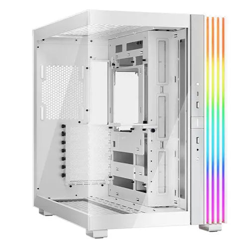 CSH Online Shop Be Quiet! Light Base 600 DX ARGB Gaming Case w/ Glass Front & Side, ATX, Invertible, 1.33M ARGB Strip & Controller, USB-C, Asus BTF Compatible, White BEQUIET