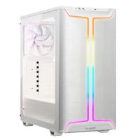 CSH Online Shop Be Quiet! Pure Base 501 DX ARGB Gaming Case w/ Glass Side, ATX, Compact Design, 3 Pure Wings 3 Fans, High Airflow Front & Top, USB-C, White BEQUIET