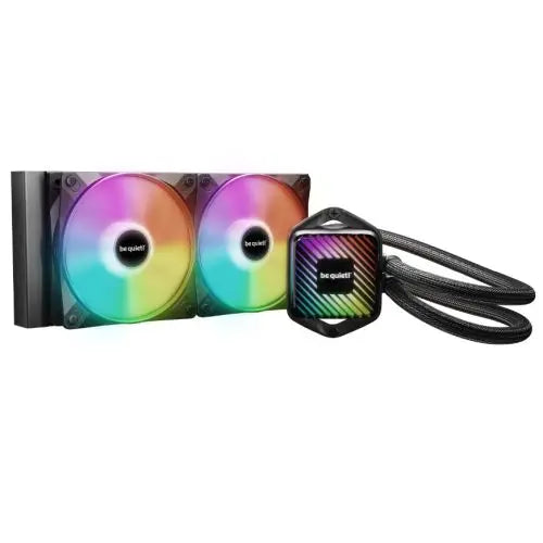 CSH Online Shop Be Quiet! Pure Loop 3 LX 240mm Liquid CPU Cooler, 2x Light Wings LX Daisy-chained PWM Fans, ARGB Cooling Block w/ 10 Lighting Foils, Black BEQUIET