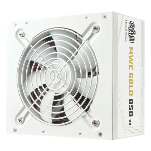 CSH Online Shop Cooler Master 850W MWE Gold V3 ATX 3.1 PSU, Fully Wired, HDB Bearing Fan, 80+ Gold, White COOLER MASTER