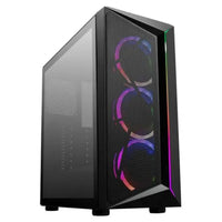 CSH Online Shop Cooler Master CMP 510 Gaming Case w/ Glass Side, ATX, 3x ARGB Fans, ARGB Strip, Mesh Front, Breathable PSU Shroud, Black COOLER MASTER