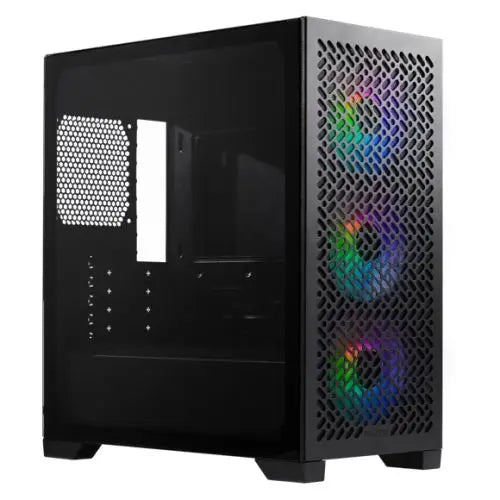 CSH Online Shop Cooler Master Elite 302 Gaming Case w/ Glass Side, Micro ATX, 3x ARGB Fans, PSU Shroud, Intake Grill, USB-C, Black COOLER MASTER
