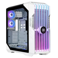 CSH Online Shop Cooler Master HAF 700 EVO Gaming Case w/ Glass Side, E-ATX, Multi Chamber, 5x ARGB Fans, ARGB Fan Hub, Front LCD Display, USB-C, White COOLER MASTER