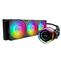 CSH Online Shop Cooler Master MasterLiquid 360 ION ARGB Liquid CPU Cooler, 360mm, Dual Chamber Design, 3 x Mobius ARGB Fans, Customisable LCD Display, 
 Black COOLER MASTER