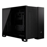 CSH Online Shop Corsair 2500D Airflow Dual Chamber Gaming Case w/ Glass Window, Micro ATX, Fully Mesh Panelling, USB-C, Asus BTF Compatible, Black CORSAIR