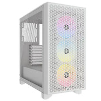 CSH Online Shop Corsair 3000D RGB Airflow Gaming Case w/ Glass Window, ATX, 3x AR120 RGB Fans, GPU Cooling, 4-Slot GPU Support, High-Airflow Front, White CORSAIR