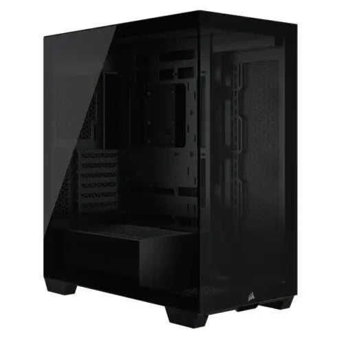 CSH Online Shop Corsair 3500X Gaming Case w/ Glass Side & Front, E-ATX, No Fans, USB-C, Asus BTF Compatible, Black CORSAIR
