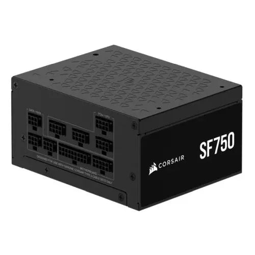 CSH Online Shop Corsair 750W SF Series SF750 SFX PSU, Fully Modular, 80+ Platinum, Fluid Dynamic Fan, ATX 3.1, PCIe 5.1, SFX-to-ATX Bracket CORSAIR