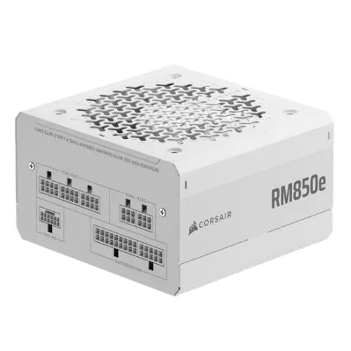 CSH Online Shop Corsair 850W RMe Series RM850e PSU, Fully Modular, Low-Noise, Cybenetics Gold, Zero RPM Mode, ATX 3.1, PCIe 5.1, White CORSAIR