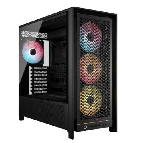 CSH Online Shop Corsair FRAME 5000D RS Modular Gaming Case w/ Glass Side, E-ATX, 4x ARGB Fans, InfiniRail Fan Mounting, USB-C, ARGB Strip, Asus BTF Compatible, Black CORSAIR