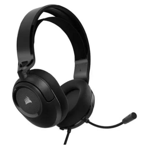 CSH Online Shop Corsair HS35 v2 Multiplatform Wired Gaming Headset, 3.5mm Jack, Suspended Fabric Headband, 50mm Neodymium Drivers, Carbon CORSAIR