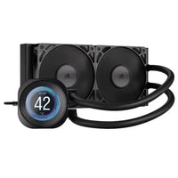 CSH Online Shop Corsair NAUTILUS 240 RS LCD Liquid CPU Cooler, Personalised LCD Screen, RS120 Magnetic Dome Fans, Daisy-Chain Connections, Black CORSAIR