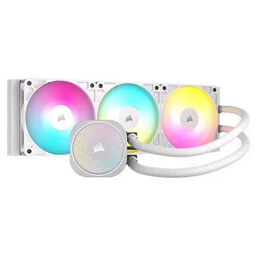 CSH Online Shop Corsair NAUTILUS 360 RS ARGB Liquid CPU Cooler, RS120 ARGB Magnetic Dome Fans, RGB Pump, Daisy-Chain Connections, White CORSAIR