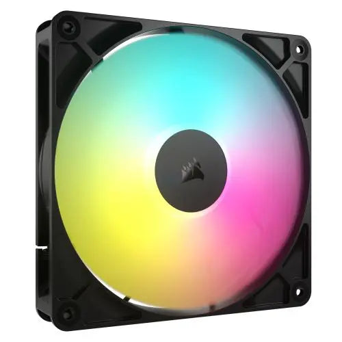 CSH Online Shop Corsair RS140 ARGB PWM 14cm Case Fan, Magnetic Dome Bearing, Daisy-Chain 4-Pin, 1700 RPM, AirGuide Tech, Black CORSAIR