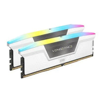 CSH Online Shop Corsair Vengeance RGB 32GB Kit (2 x 16GB), DDR5, 6000MHz, CL30, 1.4V, XMP 3.0, PMIC, White, DIMM Memory CORSAIR