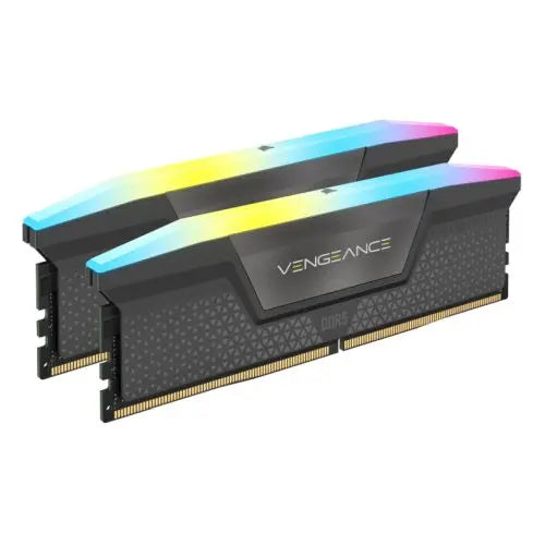 CSH Online Shop Corsair Vengeance RGB 32GB Kit (2 x 16GB), DDR5, 6400MHz, CL36, 1.35V, PMIC, AMD EXPO & Intel XMP 3.0, Grey, DIMM Memory CORSAIR