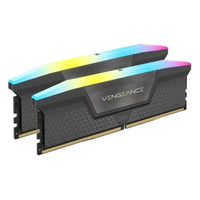 CSH Online Shop Corsair Vengeance RGB 32GB Kit (2 x 16GB), DDR5, 6400MHz, CL36, 1.35V, PMIC, AMD EXPO & Intel XMP 3.0, Grey, DIMM Memory CORSAIR