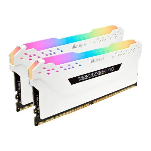 CSH Online Shop Corsair Vengeance RGB Pro 16GB Kit (2 x 8GB), DDR4, 3200MHz (PC4-25600), CL16, XMP 2.0, White CORSAIR