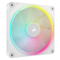 CSH Online Shop Corsair iCUE LINK LX140 14cm PWM RGB Case Fan, 18 RGB LEDs, Magnetic Dome Bearing, 2000 RPM, White, Single Fan Expansion Kit CORSAIR