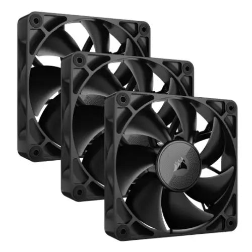 CSH Online Shop Corsair iCUE LINK RX120 12cm PWM Case Fans (3 Pack), Magnetic Dome Bearing, 2100 RPM, iCUE LINK Hub Included, Black CORSAIR