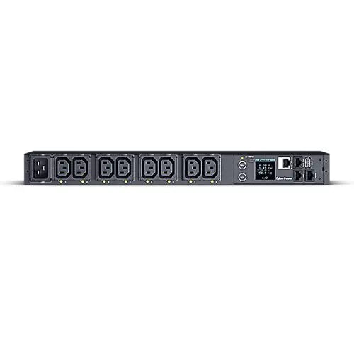 CSH Online Shop CyberPower PDU41005 Switched Power Distribution Unit, 1U Rackmount, 1x IEC C20 Input, 8 Outlets, Real-Time Local/Remote Monitoring & Switching, LCD Display CYBERPOWER
