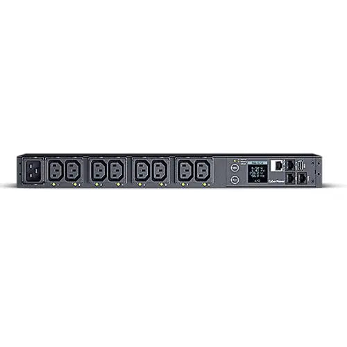 CSH Online Shop CyberPower PDU81005 Switched Metered-by-Outlet Power Distribution Unit, 1U Rackmount, 1x IEC C20 Input, 8 Outlets, Real-Time Local/Remote Monitoring & Switching, LCD Display CYBERPOWER
