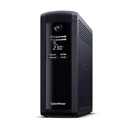 CSH Online Shop CyberPower Value Pro 1200VA Line Interactive Tower UPS, 720W, LCD Display, 8x IEC, AVR Energy Saving, 1Gbps Ethernet CYBERPOWER